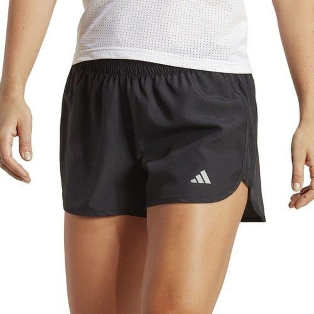 Adidas Size 1X Womens Black M20 Running Carrera Shorts 3" Drawstring Waist